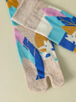Calcetines De Joven Para Mujer Diseño Divertido Y Coloreado Con Puño Split Algodón Poliéster Spandex Medio Tobillo Estilo Harajuku AB Tabi Calcetines - details 20