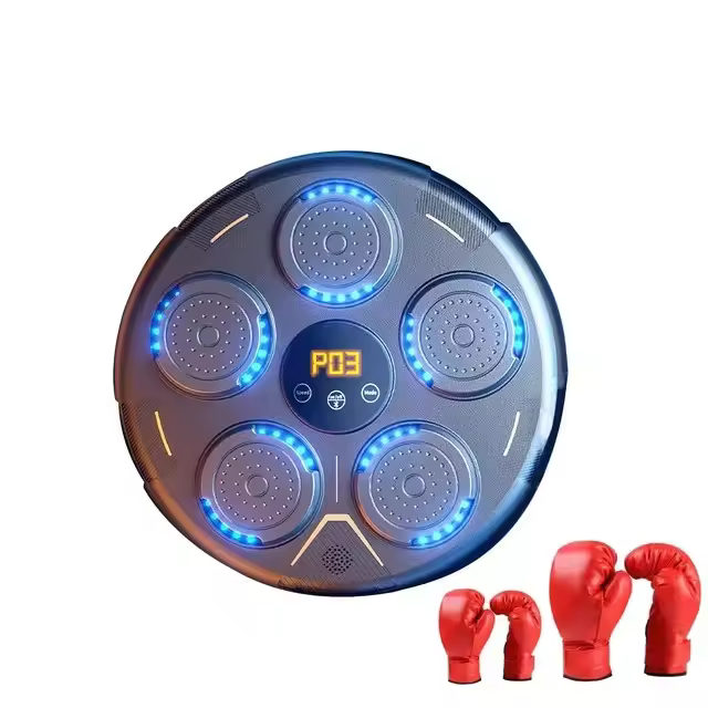 Entrenador de boxeo musical inteligente para niños y adultos, máquina de boxeo de respuesta electrónica LED, bolsa de arena colgante de pared, Compatible con Bluetooth - 1