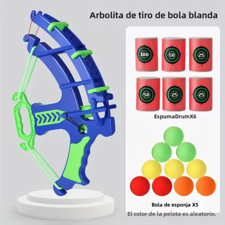 Juego De Tiro Con Bala SuaveEducational Toy Set Objetivo De Tiro Con Bala SuaveJuguete Deportivo De Plástico Para Niños Aged 3-6 - 1