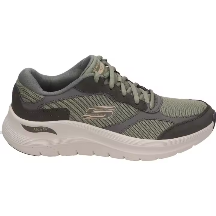 SKECHERS | Zapatilla Skechers Arch Fit 2.0 The Keep para Hombre – Deportiva en Color Verde – Sneaker con Cierre de Cordones – Estilo Casual – Cómodas y de Alta Calidad – Modelo 232702-OLV - 1