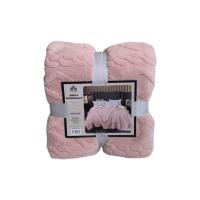 Manta Gruesa de Sofá y Cama Ochos en Color Rosa – Sedalina Suave con Sherpa, Calidez Garantizada- Mercatienda.es - details 2
