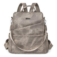 Mochila para mujer, nuevo estilo, moderna, versátil, antirrobo, de PU, de gran capacidad, de alta gama - details 2