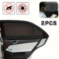 Conjunto De 2 Protecciones Solares Para Coche Con Red De Privacidad Y Mosquitos Con Hebilla - Protección UV Reducción De Calor Y Enhance - details 0
