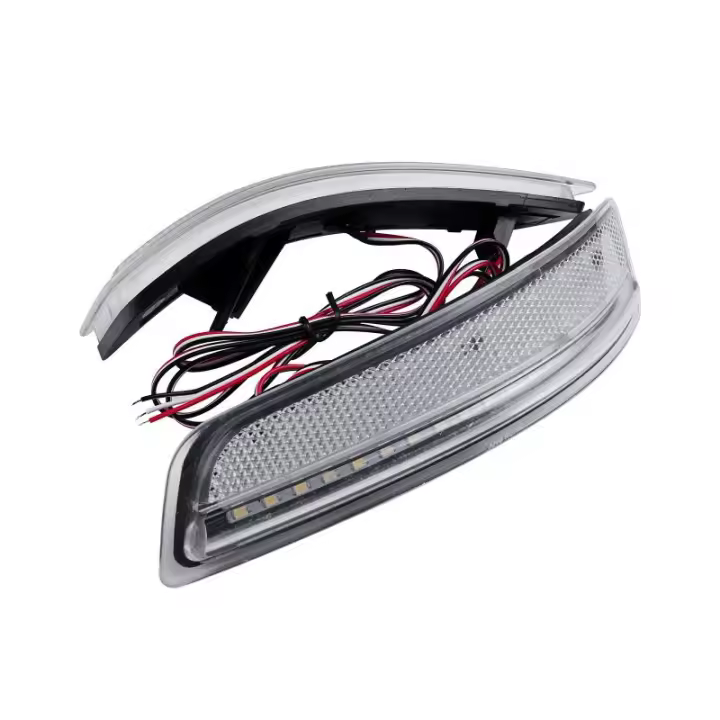 Luces De Freno LED Para Parachoques Trasero Lexus GS200t GS250 GS300 GS460 GS-F ES250 ES350 ES300h 2013-18 Lente Clara Roja Brillante Y Xenón 6000K Temporal - 1