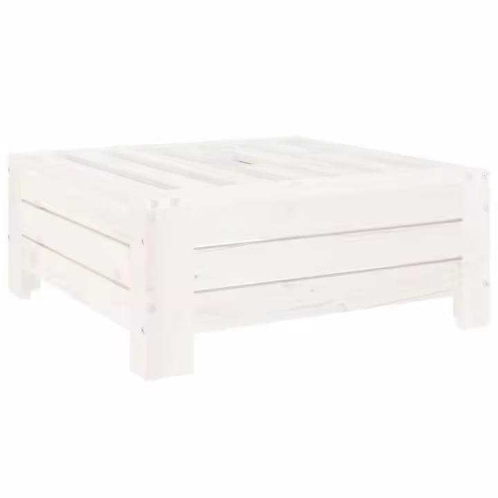 vidaXL Cubierta para base de sombrilla madera maciza de pino blanco - 1