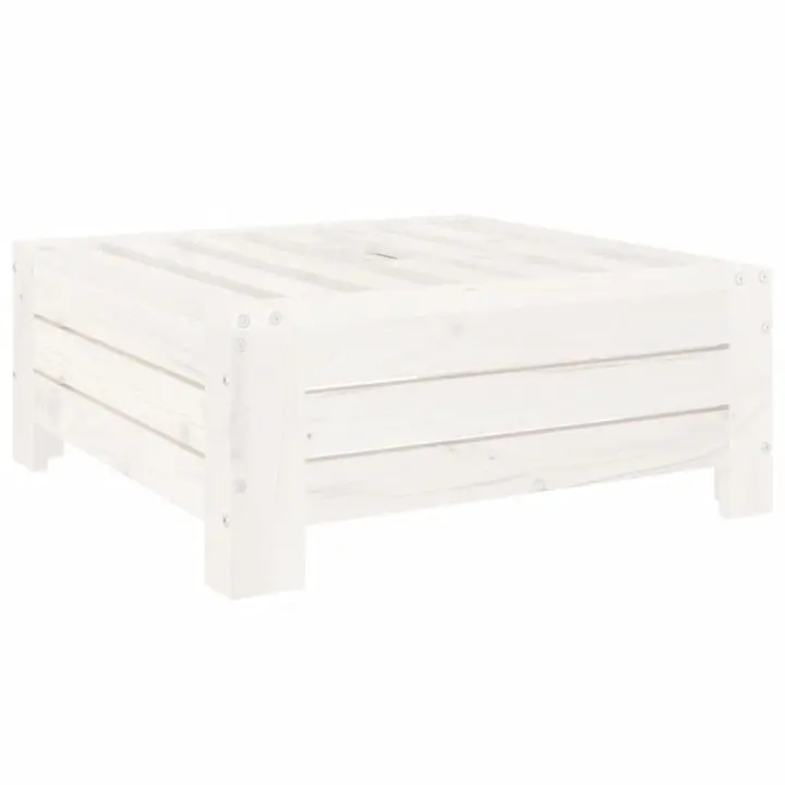 vidaXL Cubierta para base de sombrilla madera maciza de pino blanco - 1