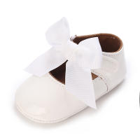 Zapatos De Princesa Para Bebé Niña En Lace Blanca Mocasines Con Lazo Y Borde Antideslizante De Goma Primera Calzado Para Caminar - details 143