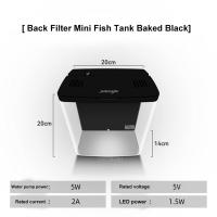 Acuario De 5L Con Bomba Silenciosa Y Lámpara LED Para Oficina Y Hogar Sin Necesidad De Cambio De Agua Ecológico Para Pequeños Peces - details 2