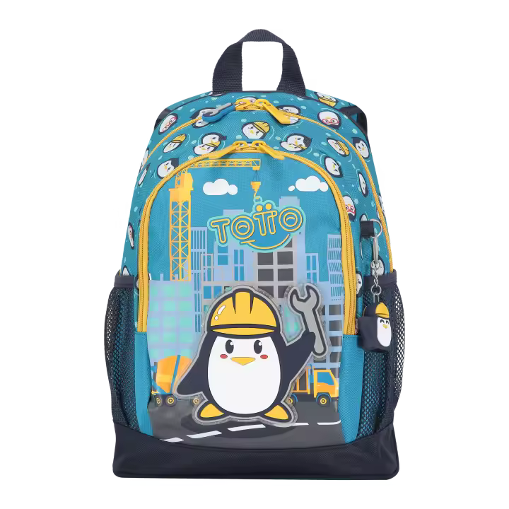 Totto Mochila escolar  Funny Penguin -Dimensiones:23 x 32 x 9 cm-Material: Poliester - 1