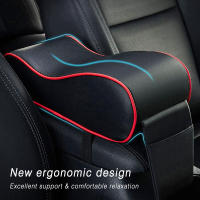 Almohadilla De Reposabrazos De Coche De Cuero Con Almacenamiento Y Bolsillo Espuma De Memoria Gruesa Consola Central Protección - details 1