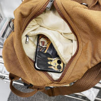 Mochila Casual De Lona Para Mujer Gran Capacidad Bolso De Mano Para Estudiantes De Colegio Viaje Mochila De Hombro Vintage - details 16