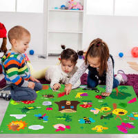 Juego De Pintura Con Tema De Insectos Para Niños Tablero De Peluche De Historias Con Pegatinas De Mariposa Y Caracol Juguetes Educativos Para El Aprendizaje Temprano - details 5
