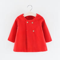 Abrigo De Lana Para Niñas Doble Botón Estilo Invernal Abrigo De Trench Otoño Invierno Ropa Para Niños 2-6 Años Outerwear - details 13