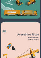 Juego De Juguetes De Vehículos De Ingeniería Para Niños Camión Excavadora Con Música Y Luz Coche De Estacionamiento De Aleación De Tractor Vehículo De Construcción Para Niños - details 8