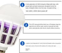 Lámpara LED Repelente De Mosquitos Para Interior Con Luz Dual Propósito E27 Montaje En Tornillo Anticorriente Doméstica - details 21