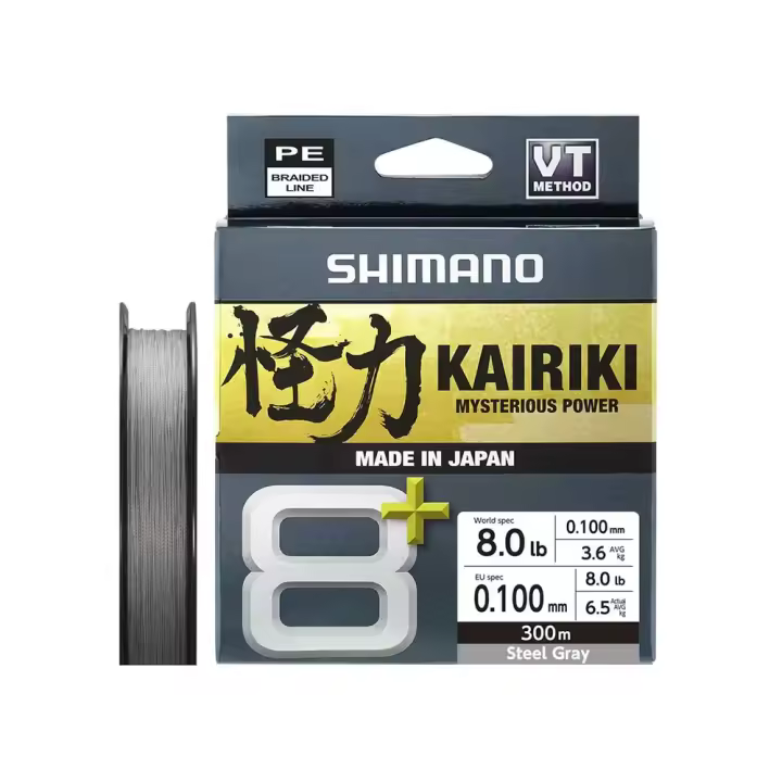 Shimano Fishing Línea Trenzada Line Kairiki 8+ 300 M - 1