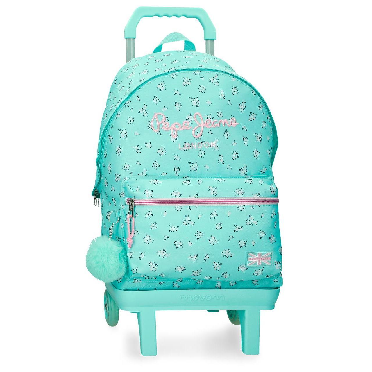 Pepe Jeans Nora Mochila de 31cm x 44cm x 17,5cm con carro