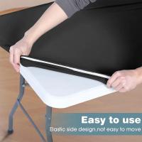 Cubierta De Mesa Plegable Rectangular De Poliéster Tela De Mesa Elástica En Spandex Lavable Para Picnic Uso Exterior Y Interior - details 4