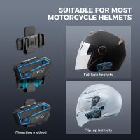 GEARELEC GX10 Intercomunicador Bluetooth Para Motocicleta Casco Headset 10 Conductores Sin Cable BT Interfono De Motocicleta Compartir Música - details 17