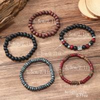 Pulsera De Moda Para Hombres Retro DIY Con Multiple Capas Hilo Elástico Y Bolas De Madera Y Caracol De Coco Para Fechas De Fiesta Regalos - details 15