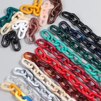 10pcs Grandes Bolas De Acrílico Ovaladas Colores Mixtos Para Hacer Pulseras Collares Joyería DIY Cadenas Para Gafas Accesorios - details 12