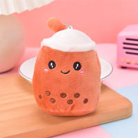 Llavero Colgante De Peluche Mini Simulación De Taza De Té De Leche Con Frutas Regalo De Vacaciones Para Adultos Y Teenagers Unisex - details 4