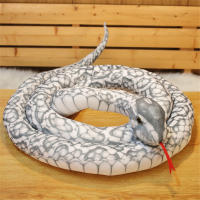 Juguete De Peluche Grande Serpiente Python Simulada 110/160CM Cojín Peluche Cobra Boa Regalo Para Niños Decoración Del Hogar Material Coton PP Unisex - details 13