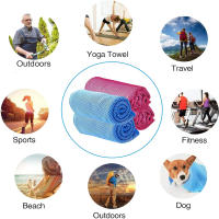 Paquete De 4 Toallas De Enfrío Respirables Ligeros Y Suaves Para Deporte Gimnasio Playa Camping Senderismo Y Viaje Toalla De Cara Y Cuello - details 5