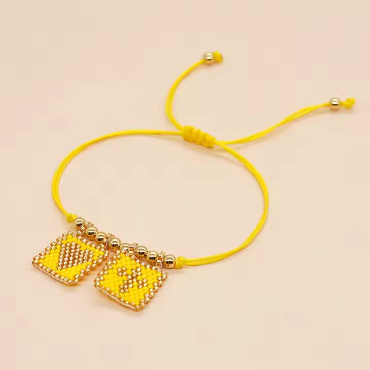Pulsera Ajustable Bohemia Go2Boho Con Cordón Y Cuentas De Corazón Y Cruz Joyería Hecha a Mano Para Mujer Accesorios Bohemios - 1