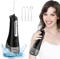 Irrigador Inalámbrico con 4 Posiciones de Control del Agua a Presión con Batería Recargable, Eliminación de Placa Dental óptimo para Viajar y para Baños Pequeños,6 Boquillas - details 4