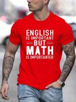 Camiseta Casual Para Hombres Con Impresión De Importancia Del Matemáticas Camiseta De Verano De Manga Corta Transpirable Ligera Y Secado Rápido Protección Solar - details 7