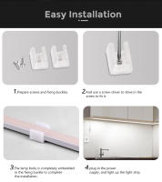 Tira De LED COB Con Sensor Táctil USB Luz Neón Impermeable 320 LEDs/M Para Decoración De Jardín Armario Cocina Sala De Estar - details 9