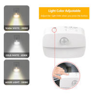 Lámpara Nocturna LED Con Sensor De Movimiento EU/US Enchufe 85-265V Pir Inducción Humana 3 Colores Para Dormitorio - details 5