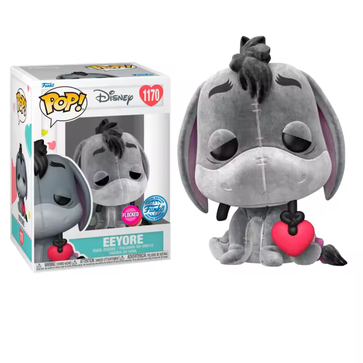 Funko Eeyore Flocked with heart corazon corazón Exclusivo Winnie the Pooh   Disney Funko Pop Vinyl - 1