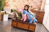 Juguete De Peluche Dinosaurio Tanystropheus 50/80cm Para Niñas Y Niños Regalo De Navidad Y Cumpleaños Color Azul/Morado/Rosa - details 1