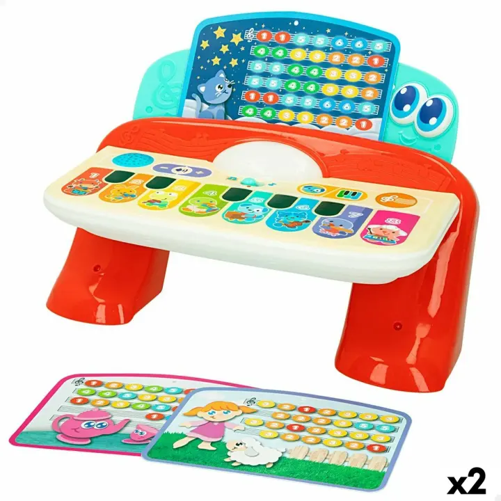Piano Interactivo para Bebé Winfun 27 x 16 x 18 cm (2 Unidades) - 1