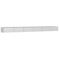 vidaXL Arriate de acero galvanizado plateado Dimensiones 160 x 80 x 45 cm,  240 x 80 x 77 cm,  240 x 40 x 77 cm y mas - details 6
