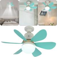 Ventiladores de techo con luces y control remoto, ventilador de techo de 30 W con luz regulable, ventilador de techo silencioso de 6 aspas, 3 temperaturas de color, 3 velocidades - details 4