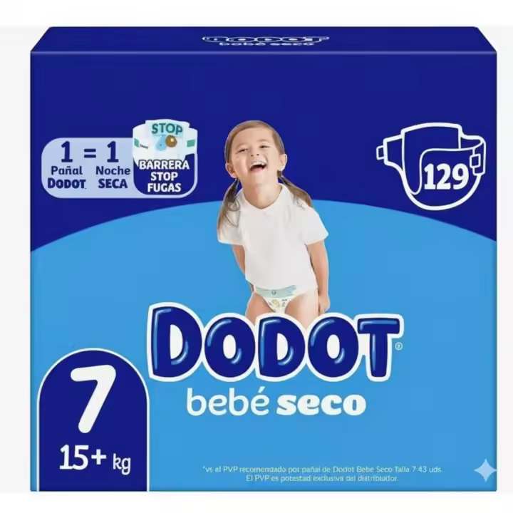 Dodot Bebé Seco Pack Ahorro, Tallas 3 a 6. Pañales Bebé con Triple Sistema de Protección Antifugas, Nº 1 Ultra Seco, Triple Capa Absorbente, Piel de tu Bebé Seca hasta 12h. - 1