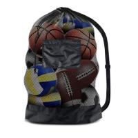 Bolsa Deportiva De Malla Grande Con Correa Y Cordón Para Almacenar Equipamiento De Baloncesto Voleibol Béisbol Y Natación - details 0
