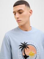 Jack & Jones SS25 Hombre Pack 2 Camisetas de Algodón Mod JJPALM TEE CREW logo estampado Moda Casual Informal REF 269418 - details 6