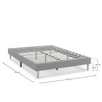 VS Venta-Stock - Base tapizada modelo Aura 150x190cm en color Beige - details 0