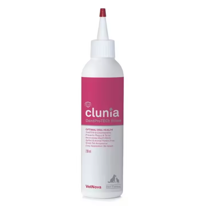 CLUNIA DentProTECh Rinse 236 ml solución bucodental para perros y gatos Vetnova - 1
