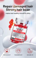 Suero vitamínico para cabello dañado y encrespado, suero para el cuidado del cabello con aceite de argán, vitaminas A, C, E, provitamina. B5 Cuidado del cabello seco (40 unidades rojas (1 paquete)) - details 0