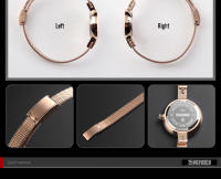 Reloj De Cuarzo Para Mujer SKMEI Lujo Fino Correa Estilo Casual Acero Inoxidable Resistente Al Agua Y Al Choque Display Sin Número - details 8