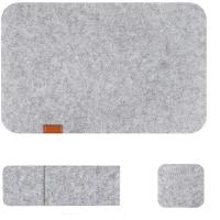 Juego De 3 Piezas De Tapetes De Comedor Ecológicos Lavables Antideslizantes Tapete De Comedor Rectangular De Terciopelo Negro Ligero Gris Oscuro Para Vino Y Taza - details 1