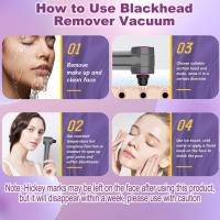 Aspirador de Poros with Calor para eliminar puntos Negros, Limpiador facial Mejorado, extractor de Poros para eliminar puntos Blancos y acné, 3 niveles de succión, 5 sonidas, para helbres y Mujeres. - details 4
