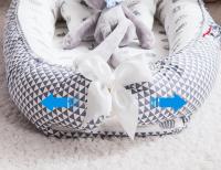 Cuna De Bebé Portátil 85x50cm Con Almohada Y Frontera De Seguridad Algodón Cradle Para Recién Nacidos Lounger Infantil Co-sueño Cuna De Bajo Peso - details 5