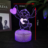 Luz De Noche LED 3D De Lilo Y Stitch Lindo Decorativo Para Habitaciones De Niños Regalo De Cumpleaños Para Niños Y Niñas - details 0