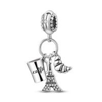 Colgante De Torre De Viaje Con Encanto De Gato Para Mujer Joyería Original De Pulsera Y Collar Plata Esmaltada 100% 2023 - details 105